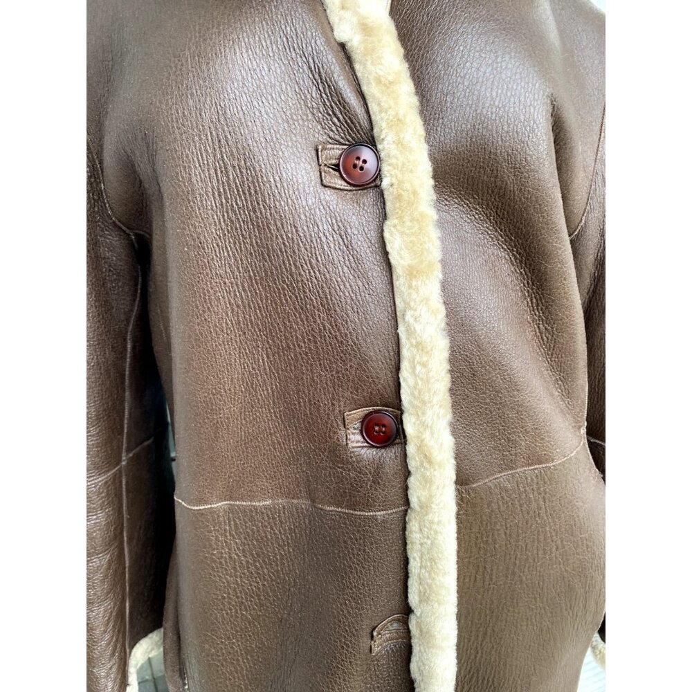 Pasha & Jo Full Length Shearling Coat - Picture 10 of 14